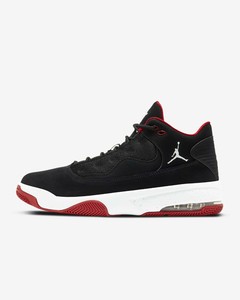 black and red jordan max aura