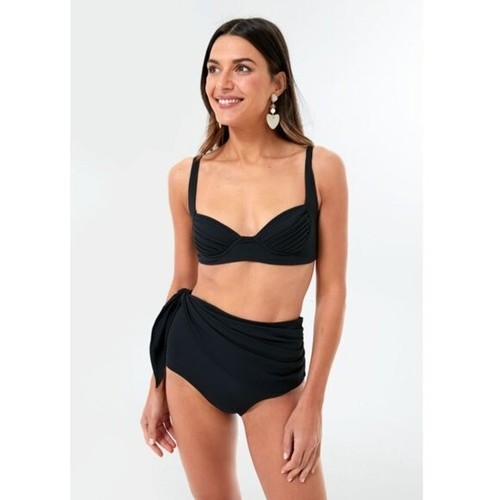 Palm | NEW Black Bella Side Tie High Waist Bikini Swim Bottom Size XL / 4 - Picture 3 of 11