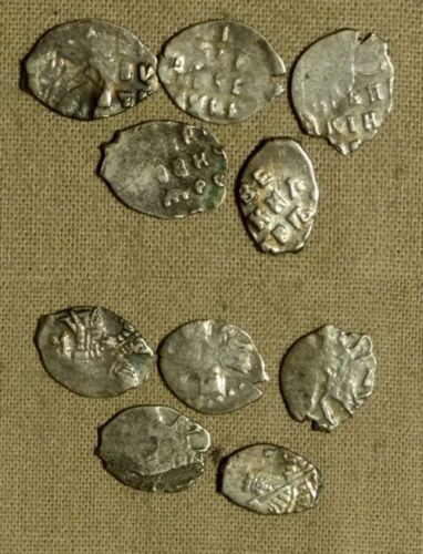Russia : Mix 5 Coins  "Wire Money" ("Fish Scales")Dates  from 1479 to 1701 G1021 - Picture 1 of 1