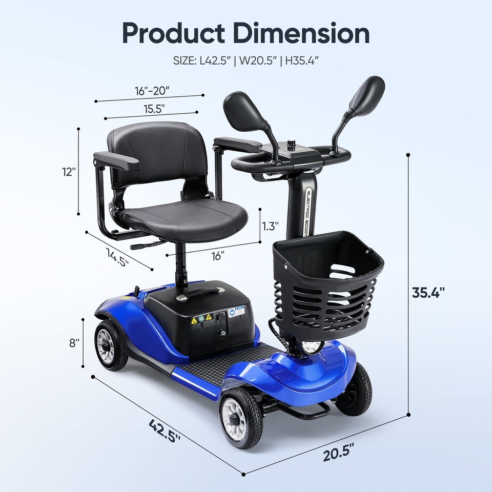 mobility-scooter-4-wheels-electric-power-for-seniors-with-lights