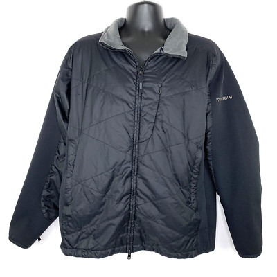 Columbia Titanium Jacket Men's Large Black Quilted Lined Insulated