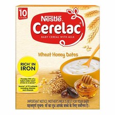 Nestle CERELAC Fortified Baby Cereal with Milk Wheat Honey Dates From 10 Months