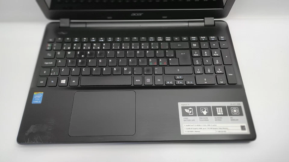 NOTEBOOK ACER ASPIRE E5-571 INTEL CORE i3-4030U 4GB RAM 500GB HD WIFI WEBCAM - Bild 2 von 4