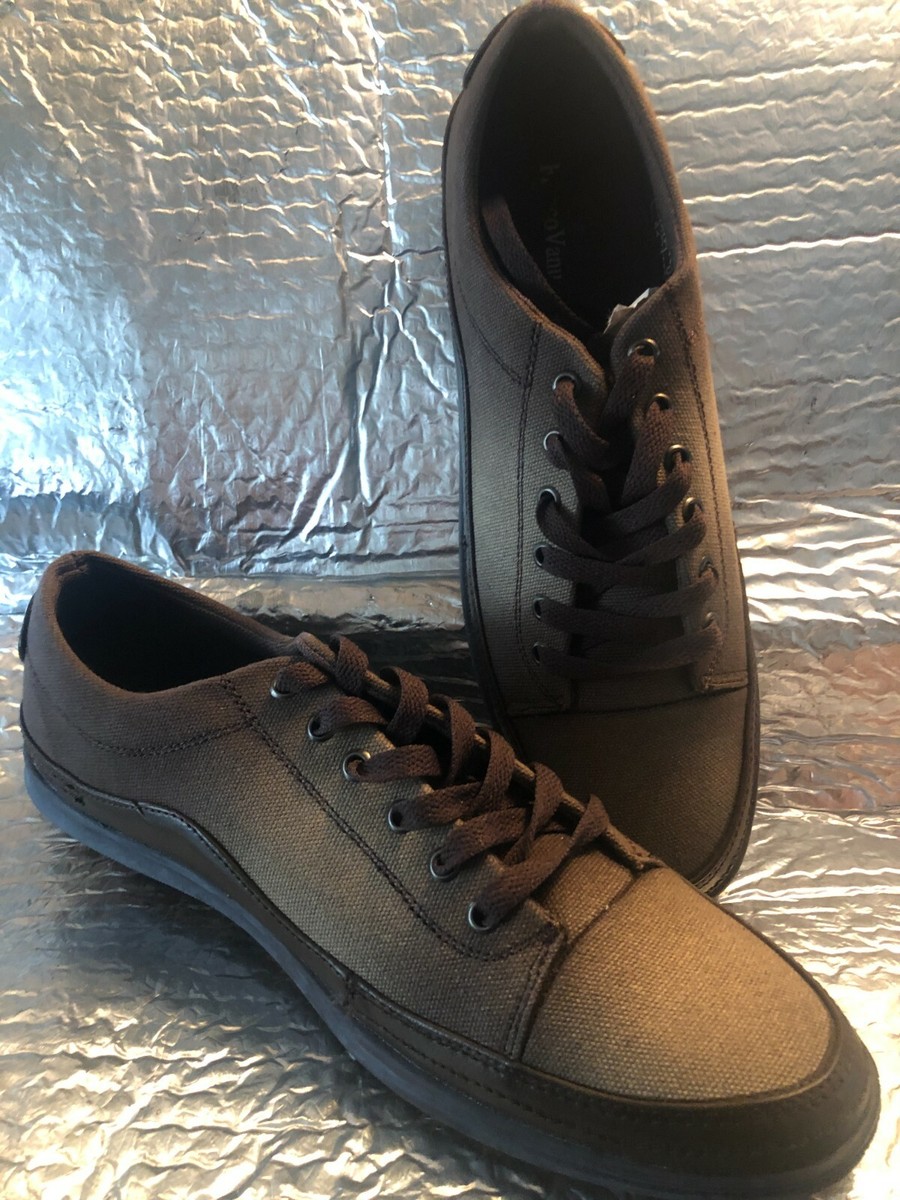Franco Vanucci Mens SNEAKERS Sz 11 Two-Tone Brown Tan Lace  display picture 1