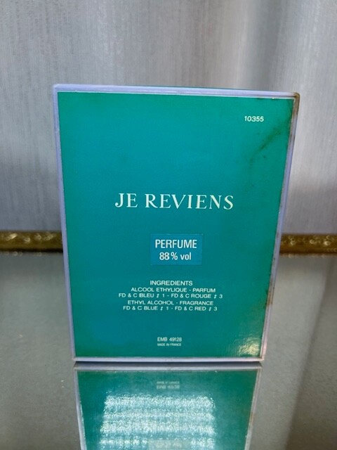 Worth Je Reviens extrait 15 ml. Vintage 1970. Sealed bottle. | eBay