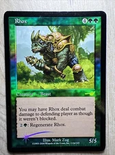 MTG - Rhox Foil - Nemesis - Miscut/Misprint
