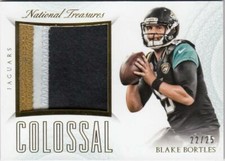 2015 Panini National Treasures Colossal Materials Prime Blake Bortles 22/25