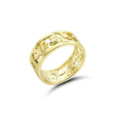 Masonic Wedding Ring in 9ct Yellow Gold - Heavy Weight (8mm) Hallmarked
