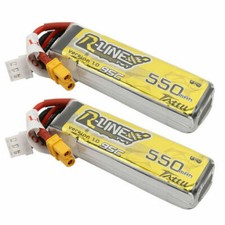 2x Tattu R-line 7.4v 2s 550mah 95c High Performance Racing Lipo Battery Xt30