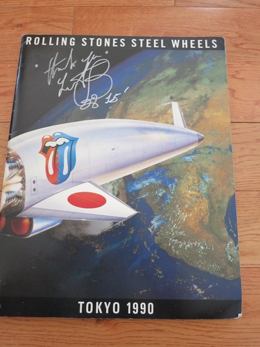 CHARLIE WATTS SIGNED PROGRAM 1990 ACOA LOA + PROOF! ROLLING STONES AUTOGRAPH 