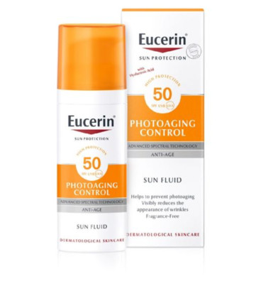 Eucerin Sonnenschutz Photoaging Control Sonnenflüssigkeit LSF50 - 50ml | Neu