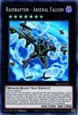 Yugioh! LP Raidraptor - Arsenal Falcon - ROTD-EN094 - Super Rare - 1st Edition L