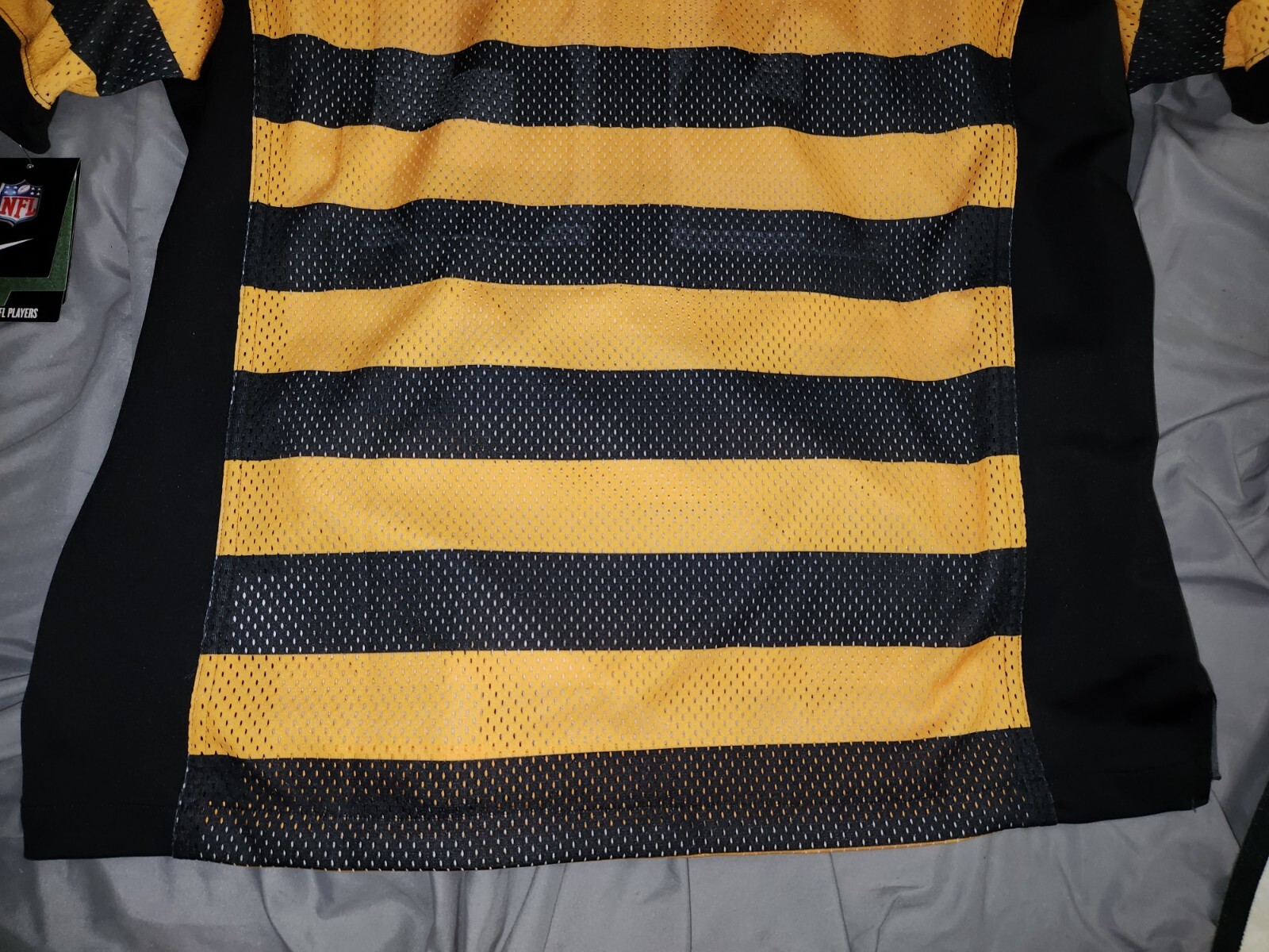TROY POLAMALU 43 STEELERS ALT AUTHENTIC ELITE FOOTBALL JERSEY sz 48 NWT # issues - Picture 16 of 24