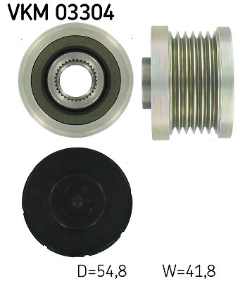 VKM 03304 SKF Alternator Freewheel Clutch for CITROËN,DS,DS (CAPSA),OPEL,PEUGEOT