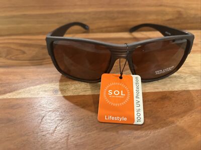 Sol Performance Sunglasses Hand Polished Frames Brown J8662