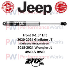 Fox 2.0 Shock Front 0-1.5 Lift For Jeep 18-24 Wrangler Jl 20-24 Gladiator Jt