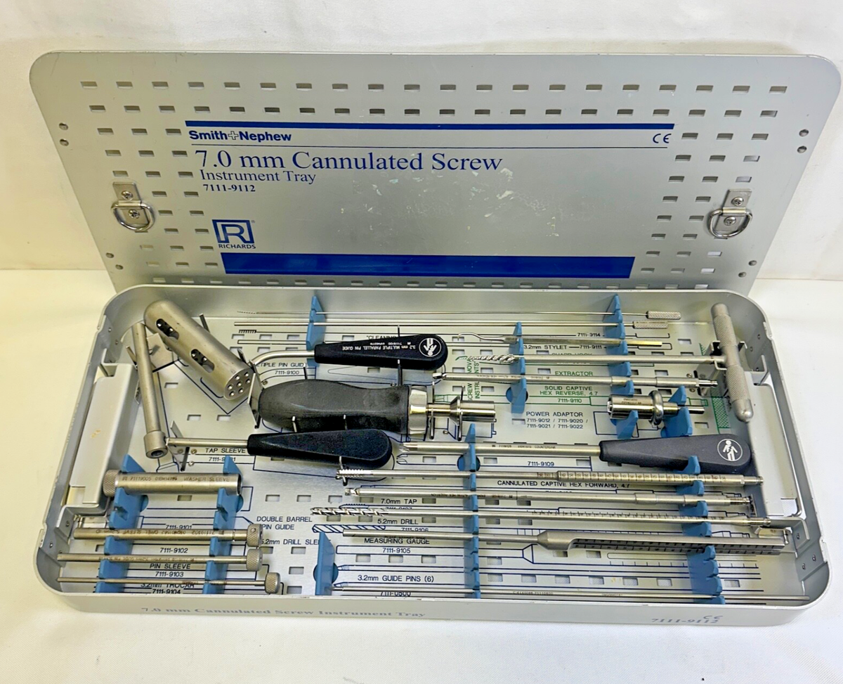 センドウ@ Smith & Nephew 7111-9112 7.0mm Cannulated Screw Set Instrument
