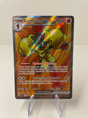 Pokémon Crimanzo ex SVP125 Deutsch Full Art Black Star Promo Karte TCG