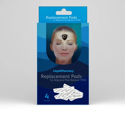 Vitacines Migraine Pain Reliever Tens Pads (100% compatible with Lloydspharmacy)