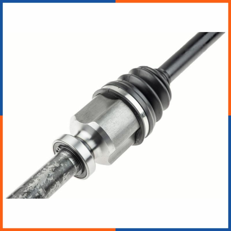 Arbre de transmission droit robuste en acier forgé pour Renault