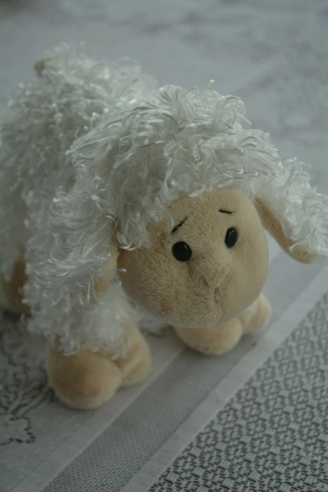 Webkinz White Lamb Sheep Plush Stuffed Animal Lovey HM201 No Code  - Image 3 of 4