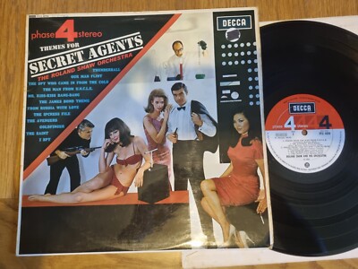 Roland Shaw Themes For Secret Agents LP Decca James Bond Saint Avengers UNCLE