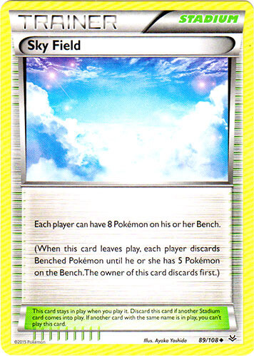 Pokemon 1x Sky Field - 89/108 - Uncommon Near Mint Roaring Skies