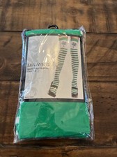 Womens Striped Nylon Thigh High Stockings Leg Avenue 6006 With Clover Top