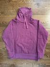 PrAna Damen kleiner lila Pullover Stehkragenpullover Fronttasche kuschelig