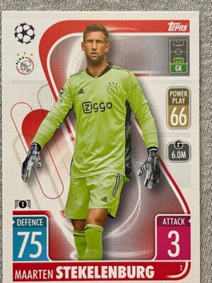 Topps Match Attax Champions League 21/22 Ajax Amsterdam 2.  Marteen Stekelenburg