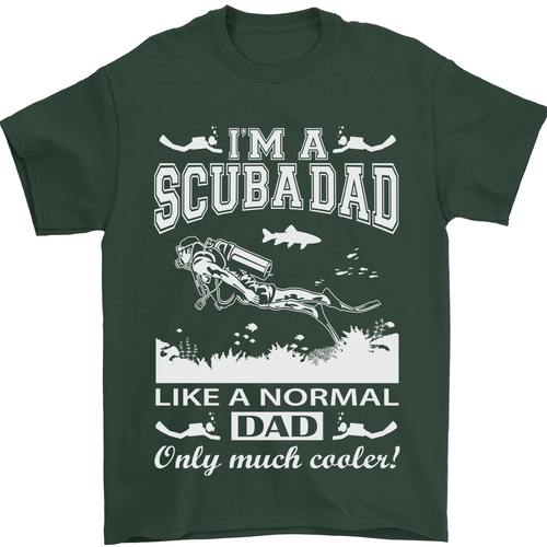 Im a Scuba Diving Dad Vatertag Taucher Herren T-Shirt 100% Baumwolle - Bild 24 von 102