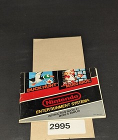 Duck Hunt and Super Mario Bros - Nintendo NES- Manual Only **NO GAME!