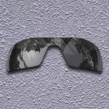 US Black Iridium Replacement Lenses for-Oakley Oil Rig Polarized Mirrored
