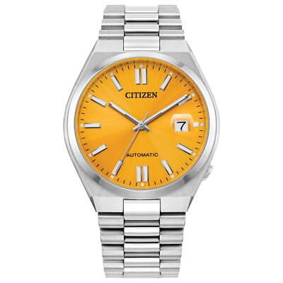 Citizen Men's Tsuyosa Calendar Automatic Yellow Watch 40MM NJ0150