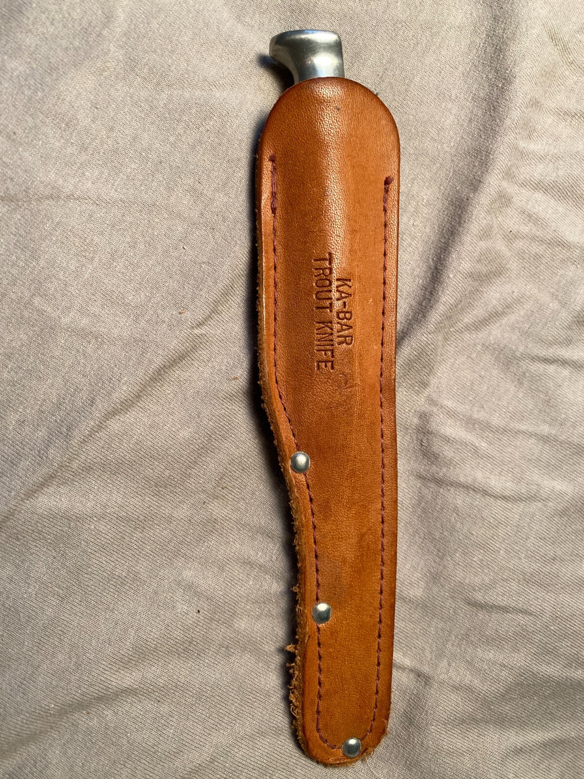 L L Bean Trout Knife with Original sheath Reel, Heddon, , Boat, Garcia