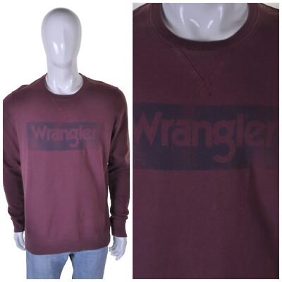Wrangler Vintage 90er Jahre Sweatshirt XL kastanienbraun burgunderfarben Pullover Pullover Top 1990er Jahre
