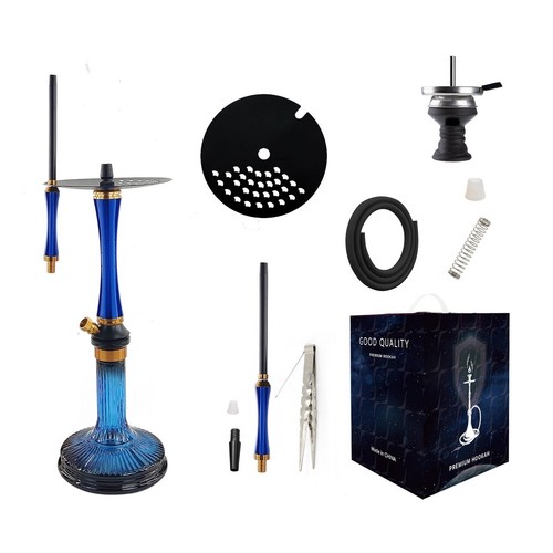 Cyclone Hookah 53CM | Click & Lock System | Reverse Purge | Aluminum & Glass - Picture 5 of 6