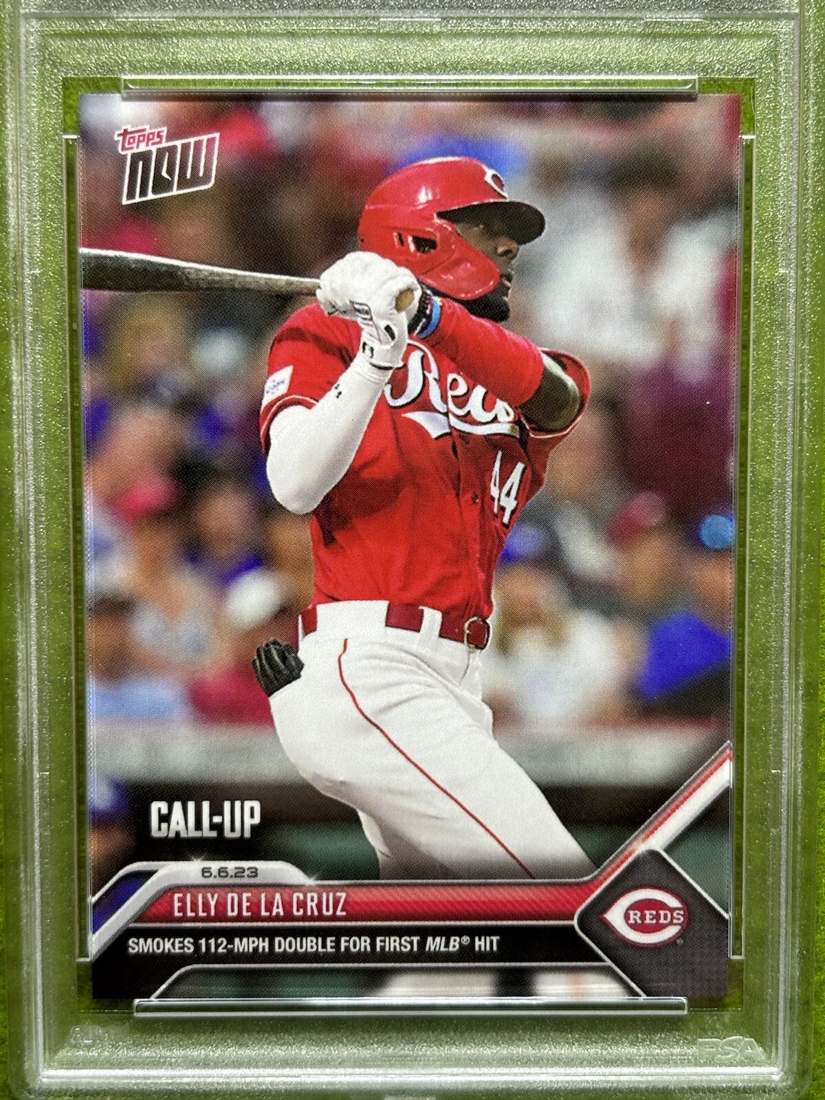 Elly De La Cruz PSA 10 ROOKIE CARD /25773 SP REDS RC 2023 Topps Now CALL-UP   rc view 14