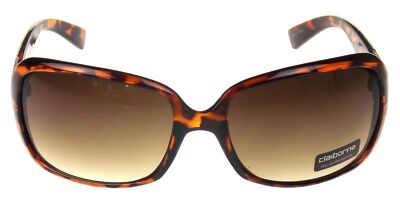 Liz Claiborne Rectangular Wrap Eye Sunglasses Brown Animal  display picture 1