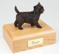 Cairn Terrier Pet Funeral Cremation Urn Available 3 Different Colors  4 Sizes