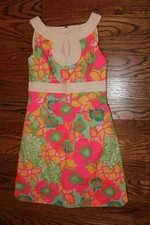 24 HR SALE! Lilly Pulitzer Hot Pink Lace ICE CREAM SOCIAL CANDICE Dress 00
