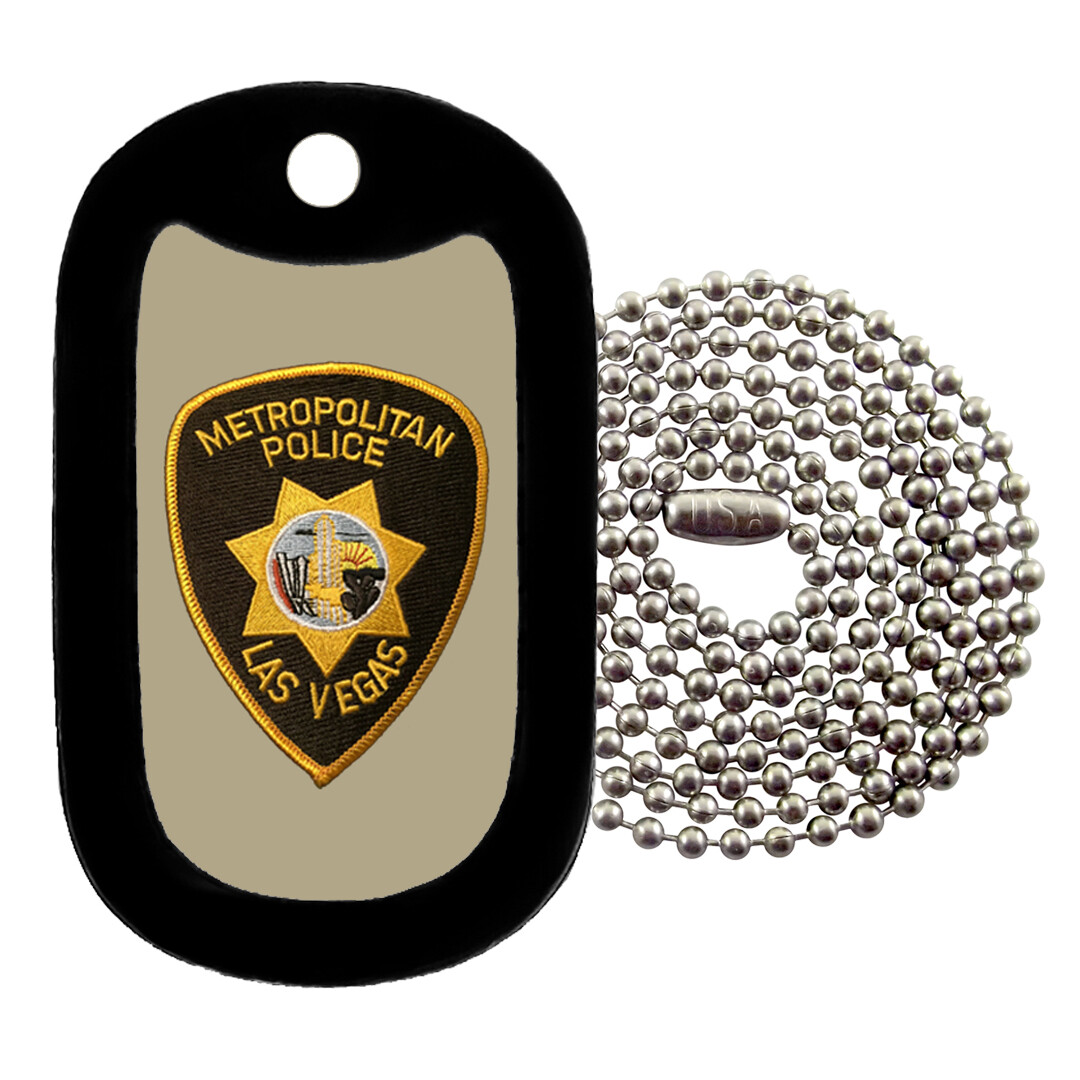 Military Dog Tag -Las Vegas Police Patch - NECKLACE - Tag-Z Dog Tags