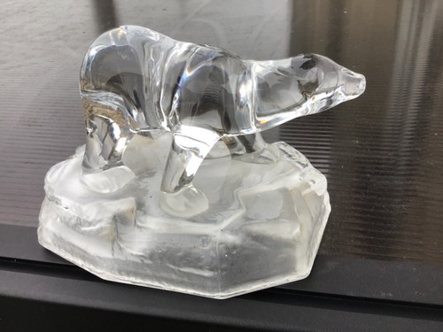 Ours polaire en cristal sur terrasse en cristal givré TBE - Imagen 7 de 8