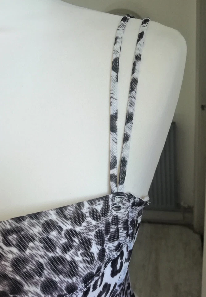 Винтажный леопард бюстье укороченный верх 36c 38c M L винтажный 8/10 животных печати - Изображение 2 из 4