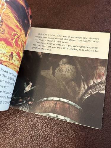 1977 The Hobbit Read-Along Book By Tolkien - SEE HEAR READ ~ Book Only - Imagen 3 de 7