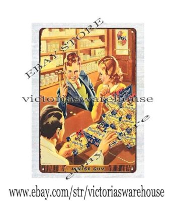 Wise Potato Chips metal tin sign word plaques walls