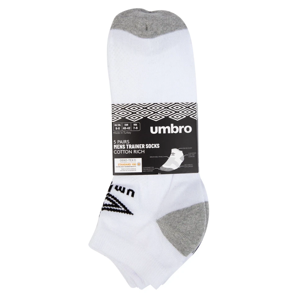 **10 PAIRS** MENS UMBRO TRAINER / NO SHOW SOCKS *100% GENUINE* ** ALL SIZES ** - Image 4 of 4