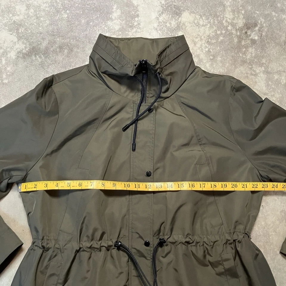 Chaqueta Nine West Mujer XXL Verde Oliva Capucha Softshell Versátil Resistencia al Agua Foto 2 de 4