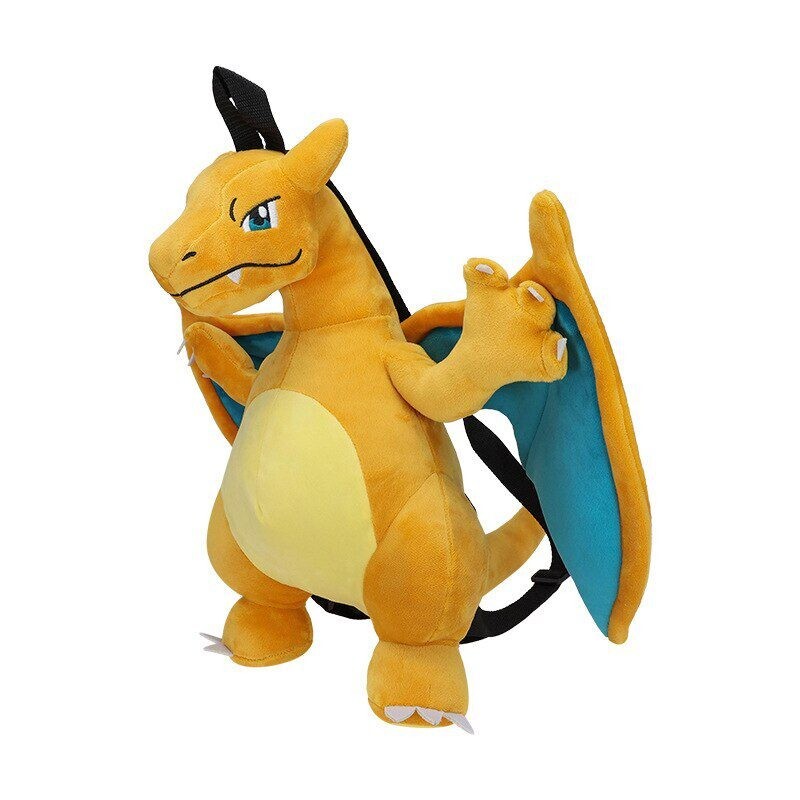 ✨Pokémon  Plush✨ Charizard Plush Backpack Kids School Pokemon Anime Bag Soft ✨