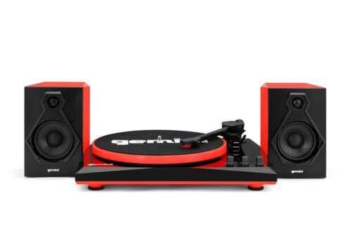 Gemini TT-900BR Vinyl Record Player Turntable+Dual Bluetooth Speakers+Headphones - Picture 3 of 12